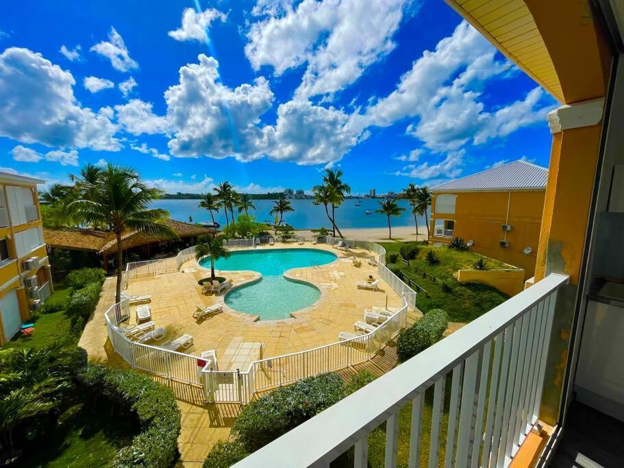 Superbe Studio Lumineux, Vue Sur Piscine Et Mer Baie Nettle Exteriör bild